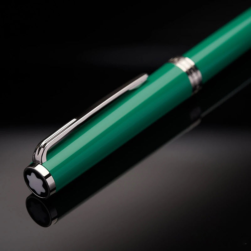 Bút ký Montblanc Meisterstück Pix xanh lục bảo Kugelschreiber cao cấp