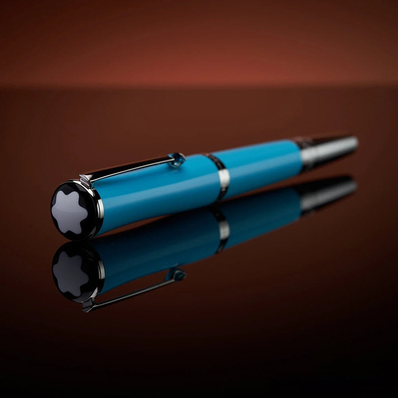 Bút ký Montblanc Muses Line Maria Callas phiên bản đặc biệt màu xanh