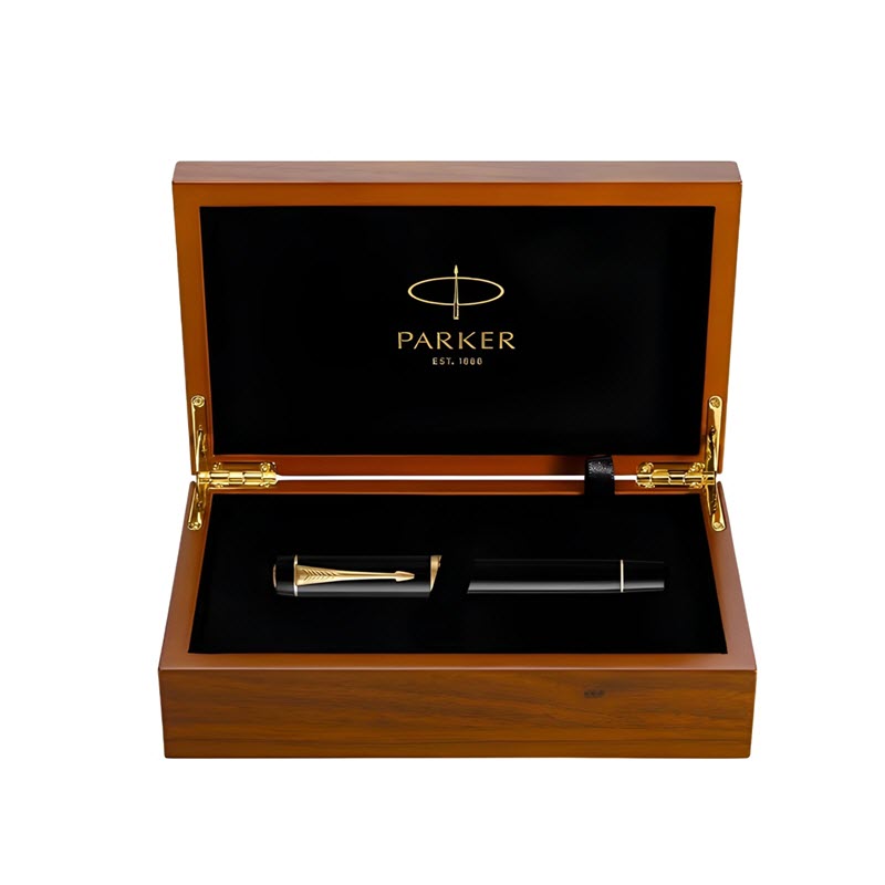 Bút máy ký tên Parker Duofold BLG 2015 bản đặc biệt kèm hộp gỗ lót nhung