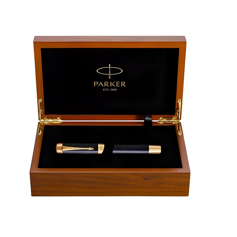 Bút máy ký tên Parker Duofold BLU-G 2015 bản đặc biệt kèm hộp gỗ lót nhung