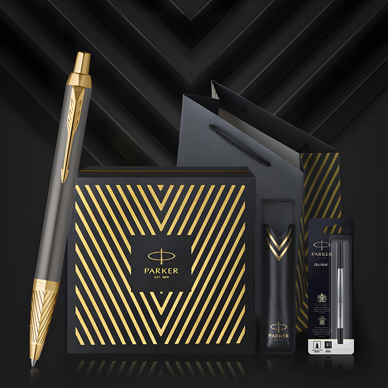 Set quà tặng bút bi cao cấp Parker IM Arrow Grey GT-2200978 cao cấp