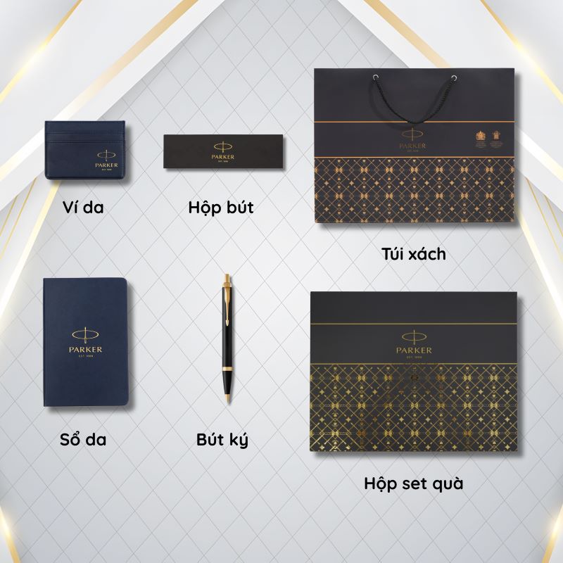 Bộ quà tặng bút ký Parker IM X-Black GT TB4-1975638 chính hãng