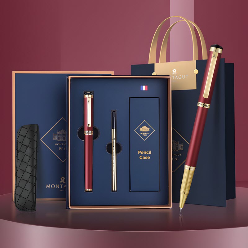 Bút ký dạ bi cao cấp MT089 màu đỏ làm quà tặng